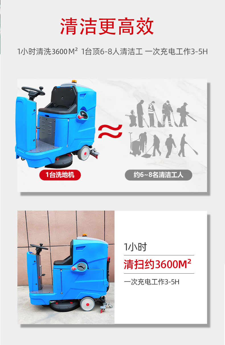 大渡口驾驶式洗地机更适合用在高铁站